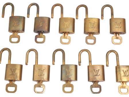 Authentic Louis Vuitton Padlock & Keys 10Set LV K4060 Online Sale