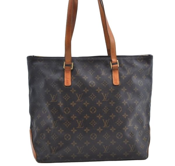 Auth Louis Vuitton Monogram Cabas Mezzo Shoulder Tote Bag M51151 LV Junk K4143 on Sale