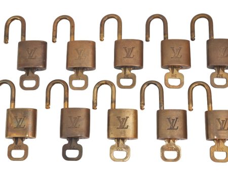 Authentic Louis Vuitton Padlock & Keys 10Set LV K4055 Online