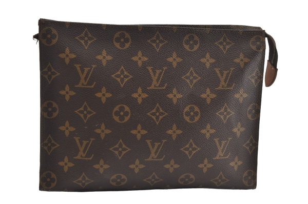 Auth Louis Vuitton Monogram Poche Toilette 26 Cosmetics Pouch Old Model LV 1483I Hot on Sale