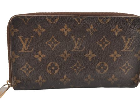 Authentic Louis Vuitton Monogram Zippy Organizer Long Wallet M60002 LV 4075I Fashion