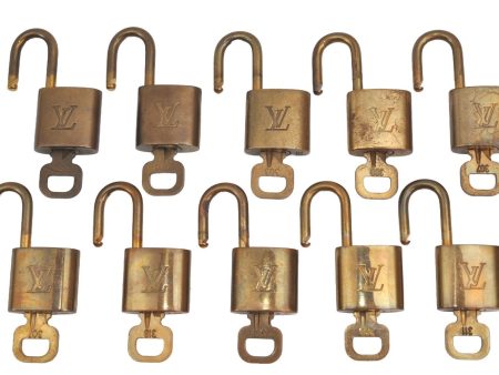 Authentic Louis Vuitton Padlock & Keys 10Set LV K4054 Online Sale