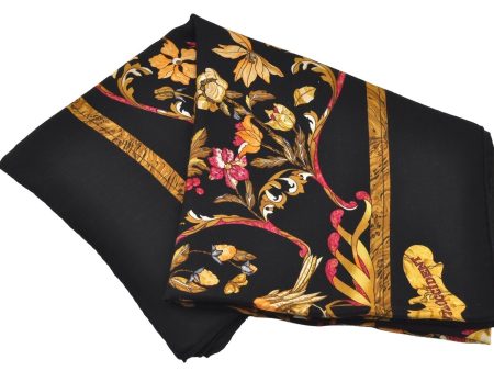 Auth HERMES Carre Geant 140 Scarf  PIERRES d  ORIENT  Cashmere Silk Black 2837I Online Sale