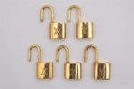 Authentic Louis Vuitton Padlock Gold 10Set LV 2728I Online Hot Sale