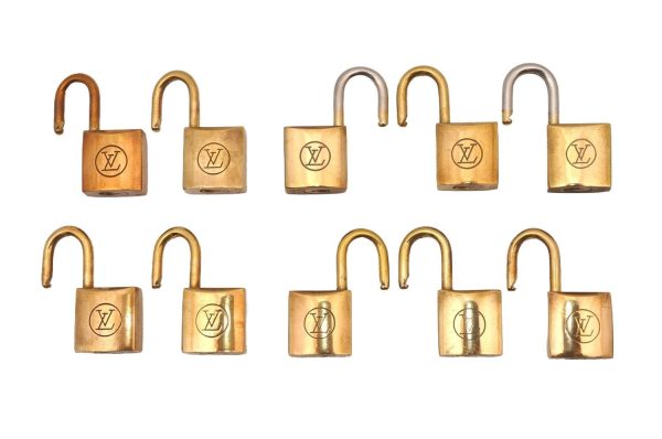 Authentic Louis Vuitton Padlock 10Set Old Model LV 1081I Sale