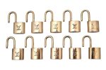 Authentic Louis Vuitton Padlock Gold 10Set LV 3643I on Sale