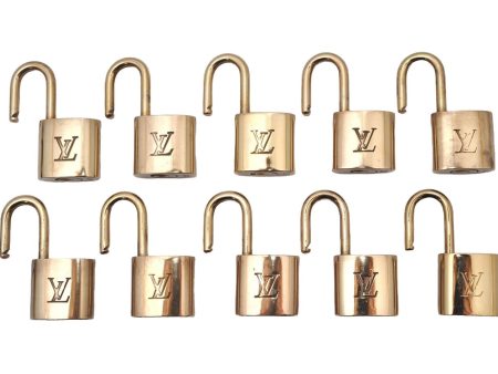 Authentic Louis Vuitton Padlock Gold 10Set LV 3643I on Sale