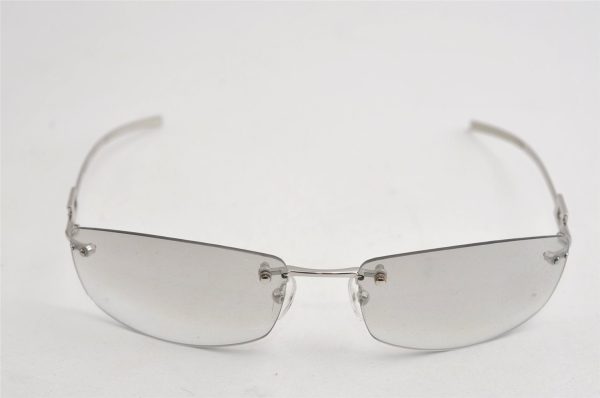 Authentic GUCCI Sunglasses Rhinestone 1784 STRASS Titanium Silver 4588I For Sale