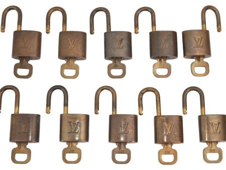 Authentic Louis Vuitton Padlock & Keys 10Set LV K4053 Hot on Sale