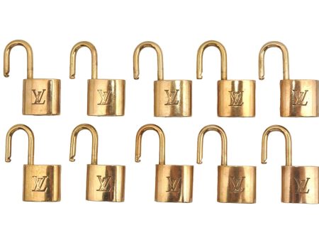 Authentic Louis Vuitton Padlock Gold 10Set LV 2728I Online Hot Sale