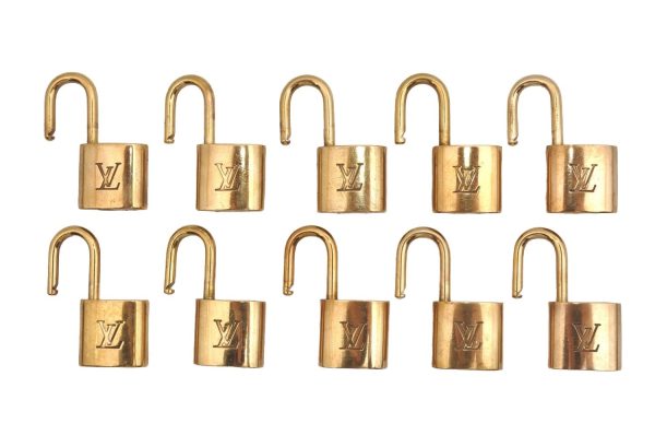 Authentic Louis Vuitton Padlock Gold 10Set LV 2728I Online Hot Sale