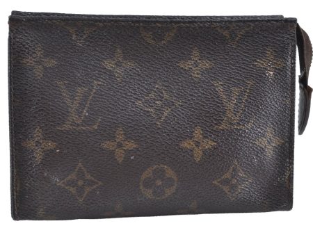 Auth Louis Vuitton Monogram Poche Toilette 15 M47546 Cosmetics Pouch Junk K5121 Online