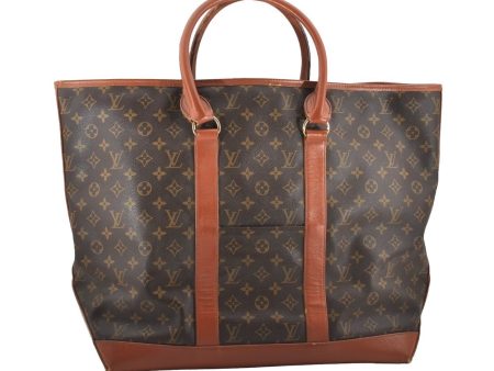 Auth Louis Vuitton Monogram Sac Weekend GM Vintage Tote Hand Bag M42420 LV 2989I Cheap