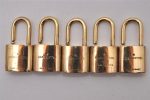 Authentic Louis Vuitton Padlock Gold 10Set LV 3643I on Sale