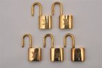 Authentic Louis Vuitton Padlock Gold 10Set LV 1231I For Cheap