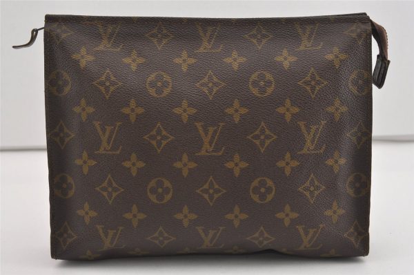 Auth Louis Vuitton Monogram Poche Toilette 26 Cosmetics Pouch Old Model LV 1420I Hot on Sale