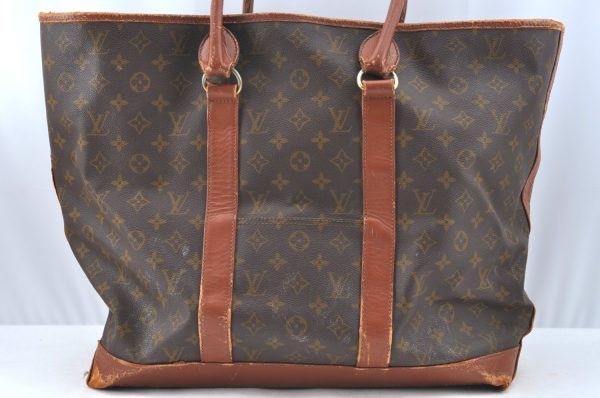 Auth Louis Vuitton Monogram Sac Weekend GM Vintage Tote Hand Bag Old Model K5465 Supply