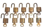 Authentic Louis Vuitton Padlock & Keys 10Set LV K4056 Online now