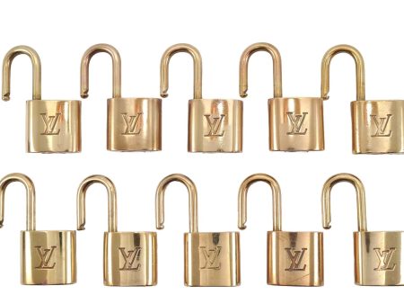 Authentic Louis Vuitton Padlock Gold 10Set LV 2152I Supply