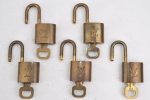 Authentic Louis Vuitton Padlock & Keys 10Set LV K4051 For Cheap