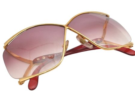 Authentic Christian Dior Sunglasses Plastic Titanium 2056 Red Gold CD 2461I Supply