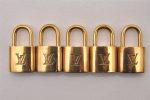 Authentic Louis Vuitton Padlock Gold 10Set LV 1231I For Cheap