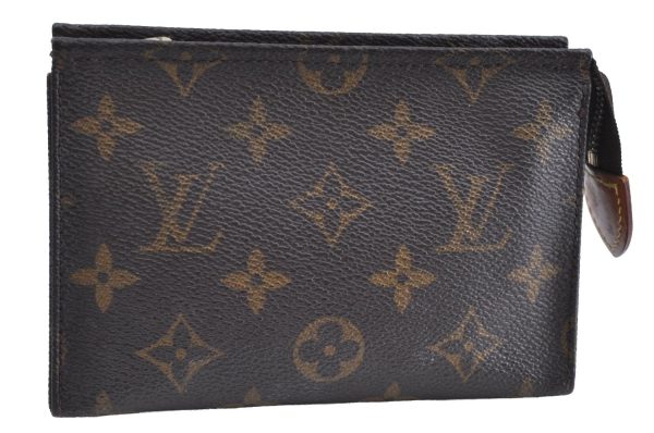 Authentic Louis Vuitton Monogram Poche Toilette 15 M47546 Cosmetics Pouch K5117 Sale