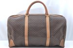 Authentic CELINE Macadam Blason Pattern Boston Bag PVC Leather Brown K4193 For Cheap