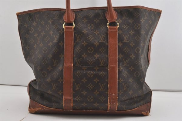 Auth Louis Vuitton Monogram Sac Weekend GM Vintage Tote Bag M42420 LV Junk 5243I For Discount