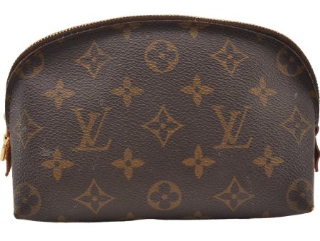 Authentic Louis Vuitton Monogram Pochette Cosmetic Pouch M47515 LV 2496I Hot on Sale