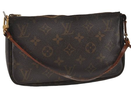 Authentic Louis Vuitton Monogram Pochette Accessoires Pouch M51980 LV 4345I For Sale