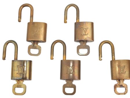 Authentic Louis Vuitton Padlock & Keys 10Set LV K4059 Fashion