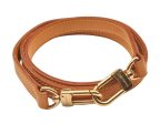 Authentic Louis Vuitton Leather Shoulder Strap Beige 39.4  LV 1068I Hot on Sale