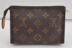 Authentic Louis Vuitton Monogram Poche Toilette 15 M47546 Cosmetics Pouch 1569I Sale