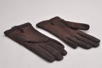 Authentic PRADA Vintage Leather Nappa Glove Size 7 Brown Box 1402I For Cheap