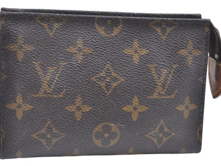 Auth Louis Vuitton Monogram Poche Toilette 15 M47546 Cosmetics Pouch Junk K5663 Fashion