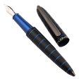 Diplomat Elox 14K Gold Fountain Pen - Ring Black Blue For Discount