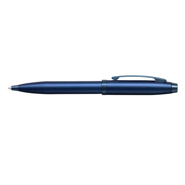 Sheaffer 100 Ball Pen - Satin Blue PVD For Cheap