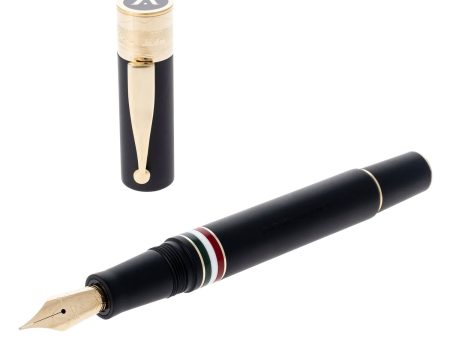 Gioia Partenope Fountain & Roller Ball Pen - Black GT Online now